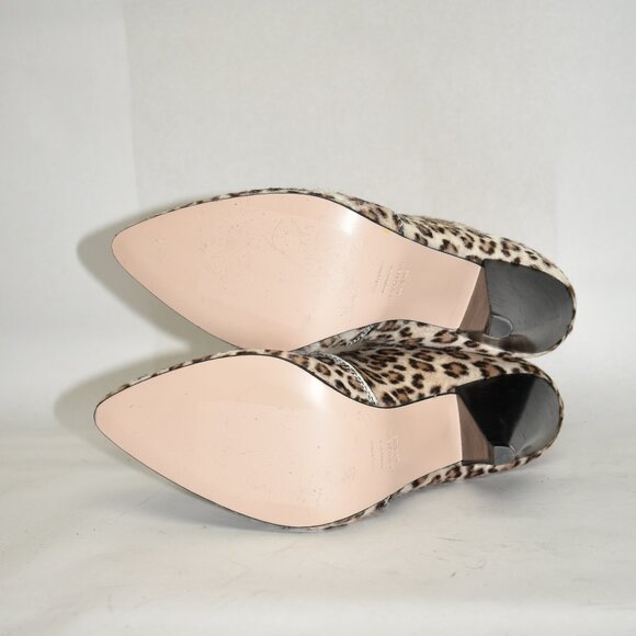 $600 stuart weitzman atomic west CALF HAIR bootie leopard pointy 8.5 (MF26) - Picture 9 of 9
